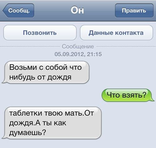 СМС від людей, яким не потрібен привід, щоб над кимось пожартувати