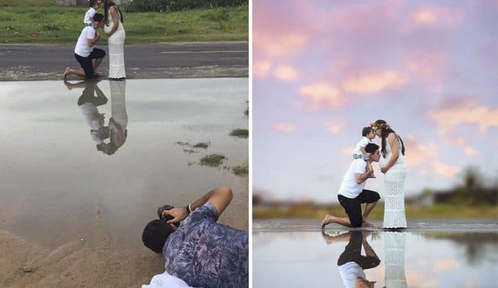 Весільний фотограф показав своє ремесло з незвичайного боку