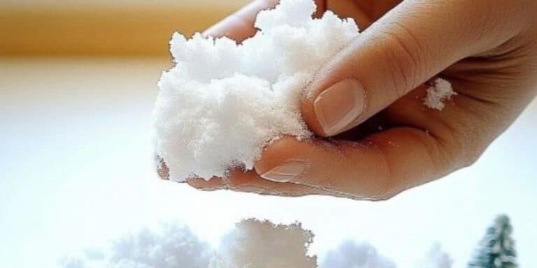 Як власними руками зробити штучний сніг для різдвяних прикрас — 3 простих варіанти