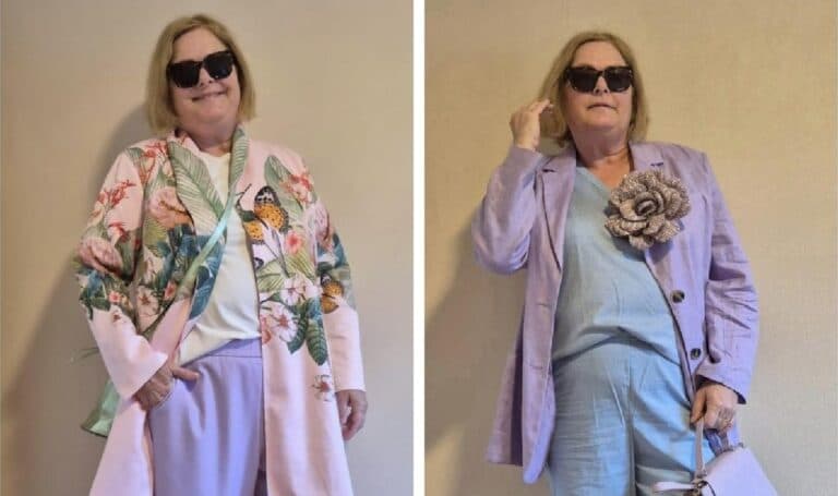 Як вдягатися після 55 років, якщо великий живіт? Показуємо на прикладі модниці з Гамбурга