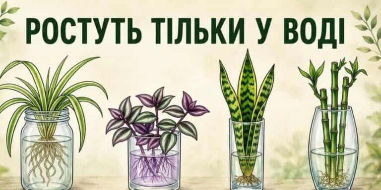 Ці рослини роками живуть у склянці води — і ґрунт їм взагалі не потрібен