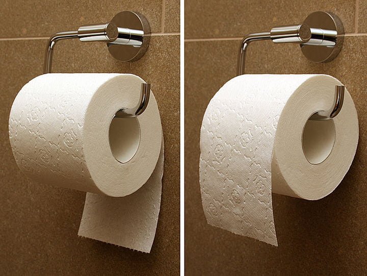 Ось як правильно вішати туалетний папір. Тепер я бачив все
