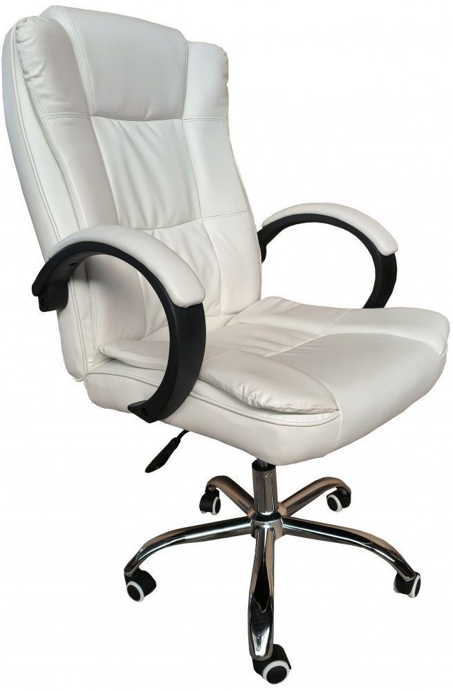 Офісне крісло на колесах Bonro B-607 біле (4230011)