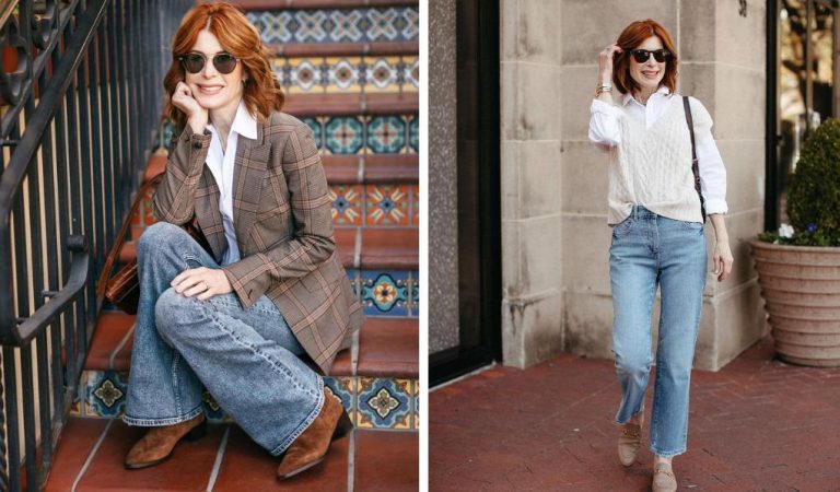 Показуємо, як сучасно носити джинси жінкам у віці за 50